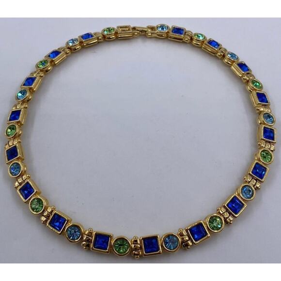 RARE Vintage Monet Crystal Statement Necklace